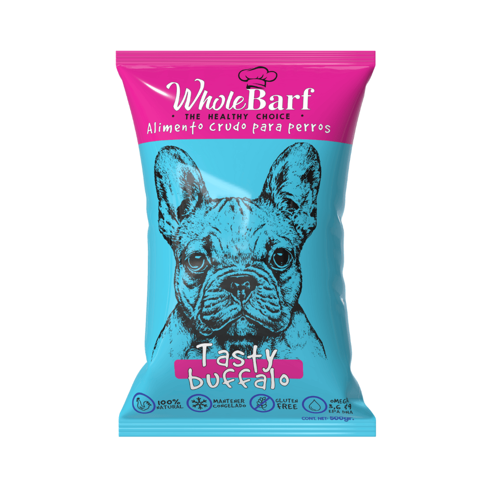 Alimento Crudo Para Perro Whole Barf Tasty Buffalo 500 g