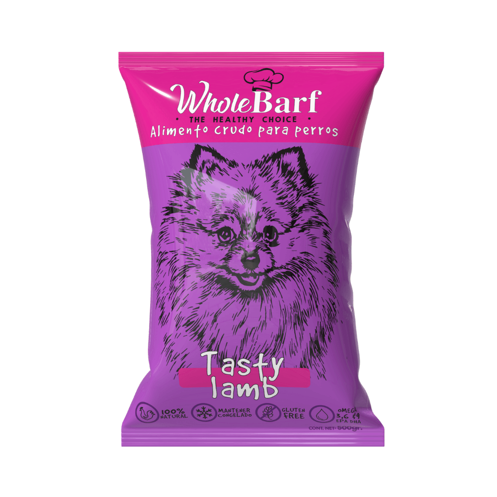Alimento Crudo Para Perro Whole Barf Tasty Lamb 500 g