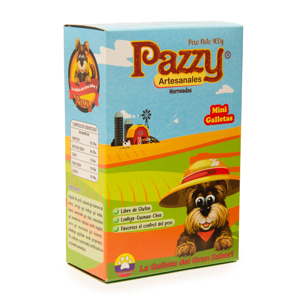Galletas Para Perro Pazzy Mini Artesanales 400 g