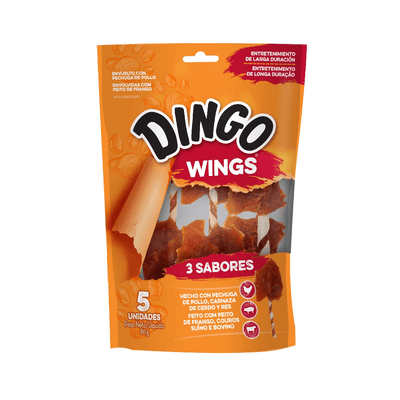 Snack Para Perro Dingo Wings 3 Sabores 5 u