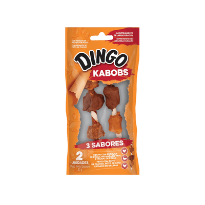 Snack Para Perro Dingo Kabobs 3 Sabores 2 u
