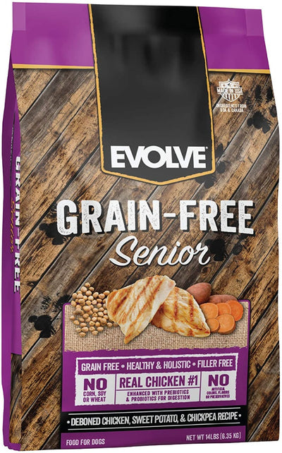 Alimento Seco Para Perro Evolve Grain-Free Senior Pollo 14 lb