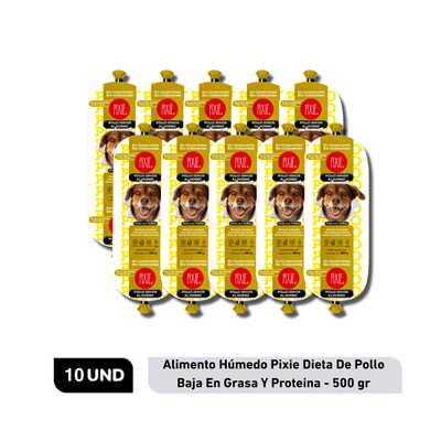 Combo Alimento Húmedo PIXIE Pollo Baja En Grasa Y Proteina x10 10 Un