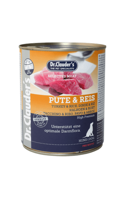 Alimento Húmedo Para Perro Dr.Clauder's Mn Dog Pavo Y Arroz 800 g