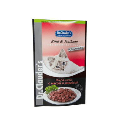 Alimento Húmedo Para Gato Dr.Clauder's Mn Cat Ternera Y Pavo 100 g