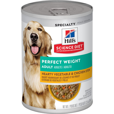 Alimento húmedo para perro Hills Science Diet Adult Perfect Weight control de peso 12,5 oz