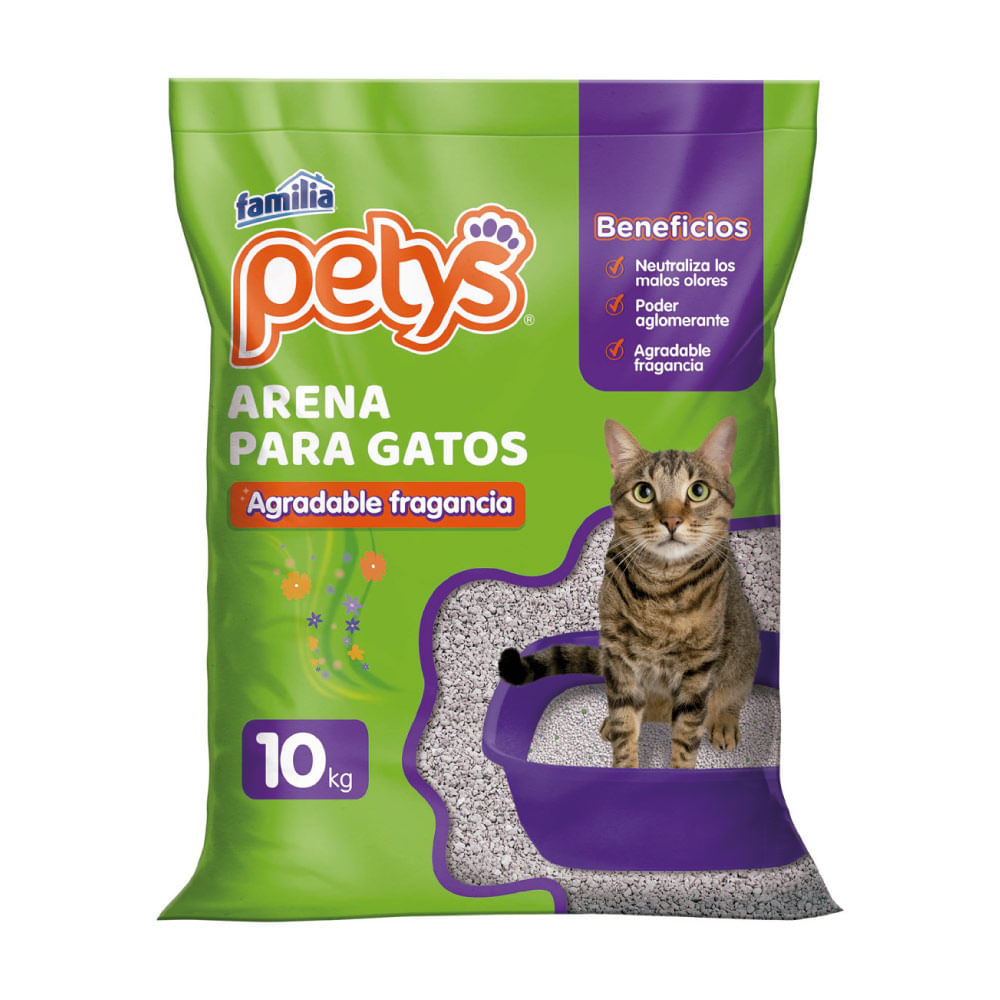 Arena Sanitaria Para Gato Petys Aglomerante 10 kg