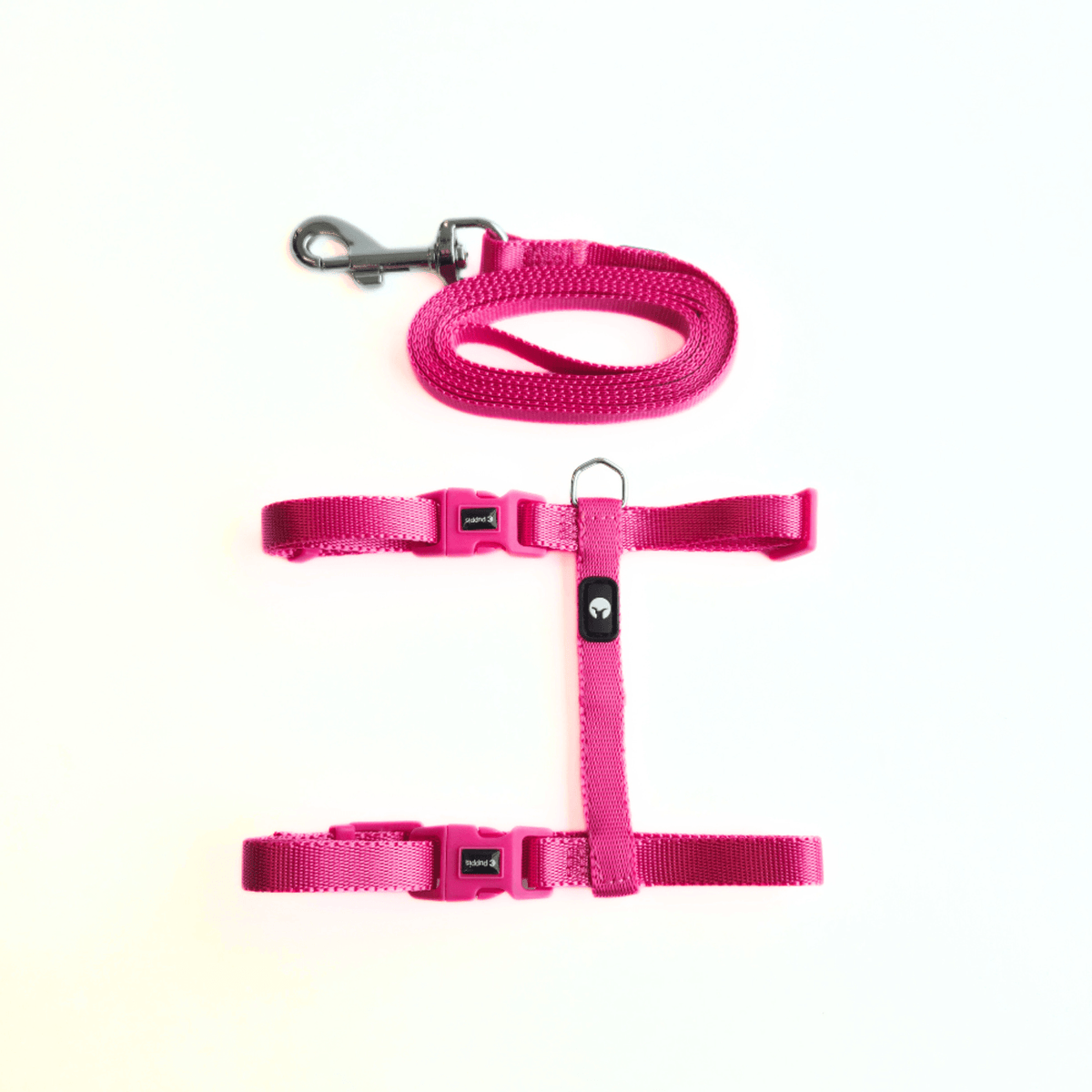 Kit Arnés y Correa para Gato Puppis Nylon Fucsia 1 cm