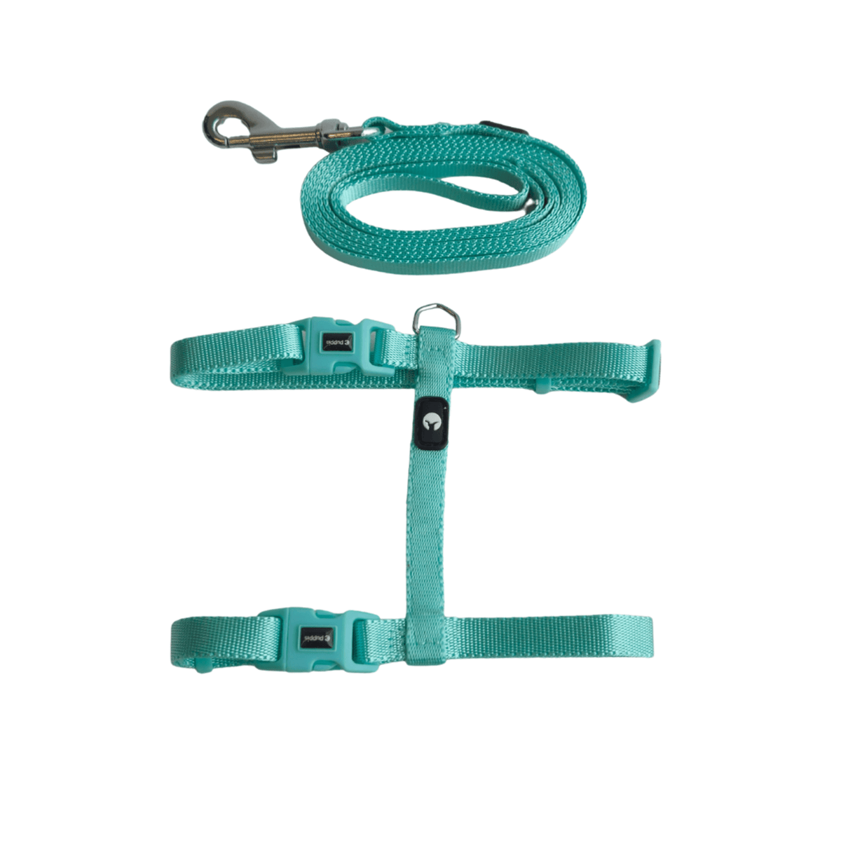 Kit Arnés y Correa para Gato Puppis Nylon Aqua 1 cm