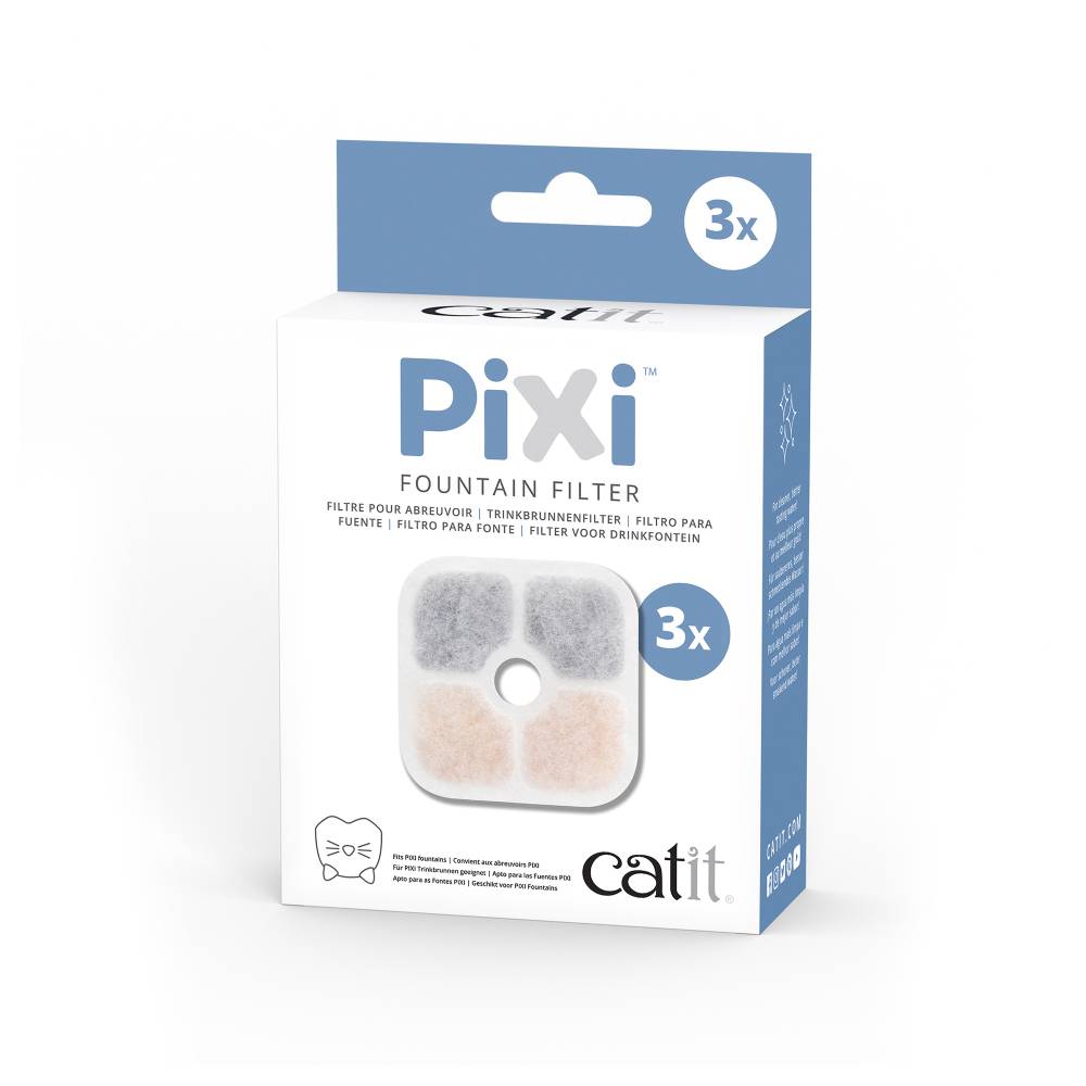 Hagen Catit Repuesto Filtro Para Fuente De Agua Pixi - 3 Unds Único