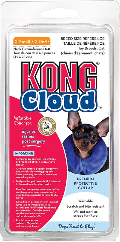 Collar Para Perro Kong De Recuperacion Inflable Cloud XS