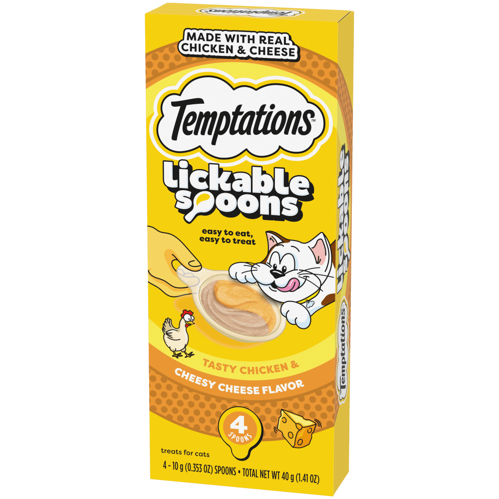 Snack Temptations Pollo y Queso para Gato 4 u