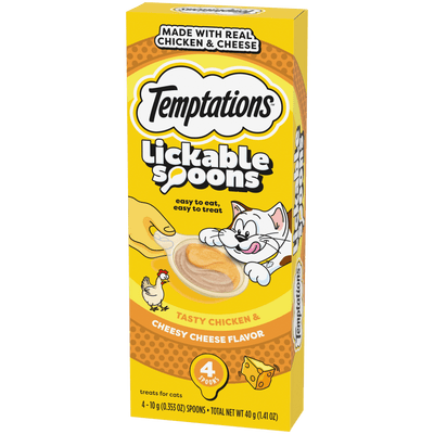 Snack Temptations Pollo y Queso para Gato 4 u