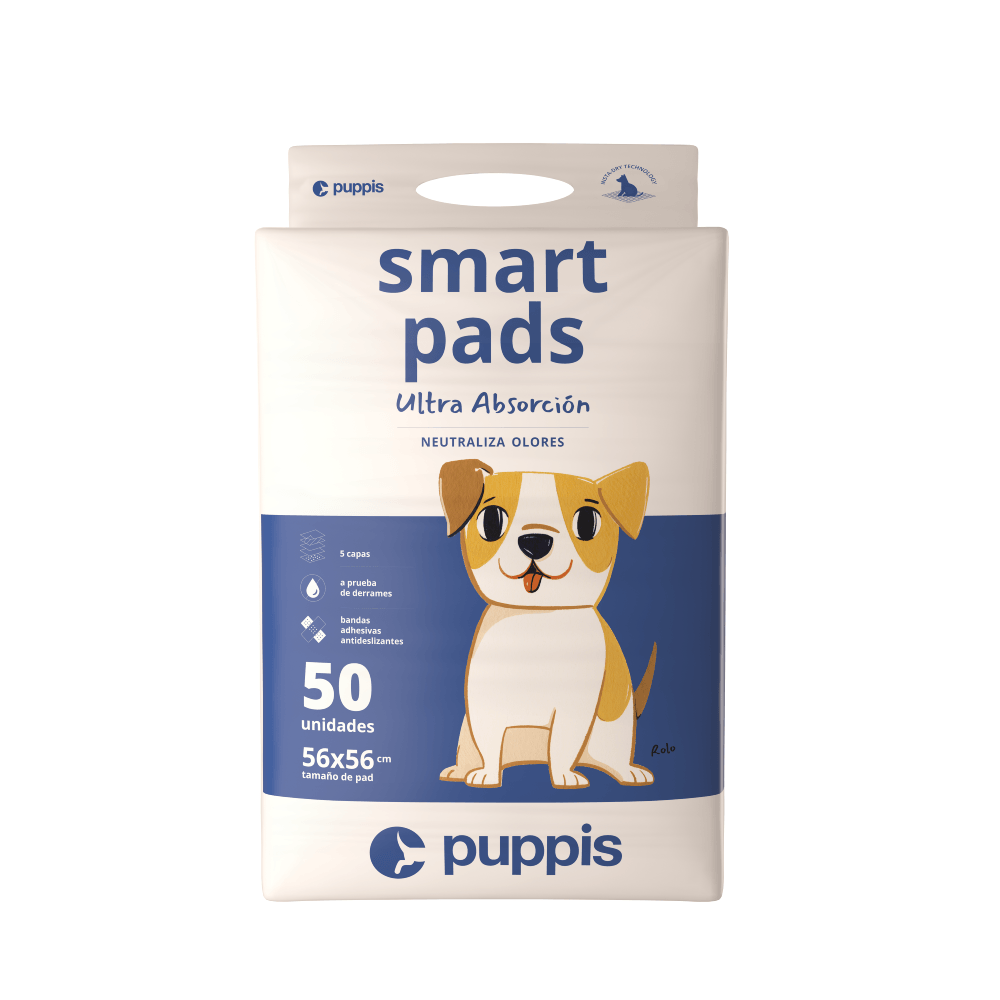 Tapetes Absorbentes Puppis Smart Pads 50 u
