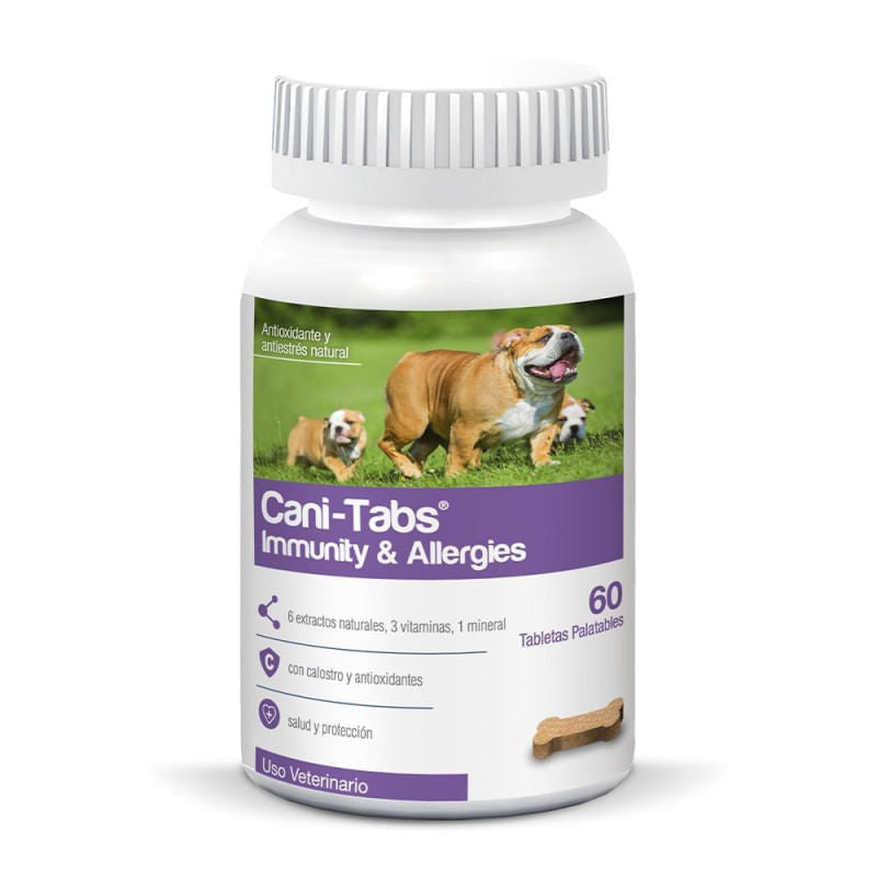 Suplemento para Perro Cani Tabs Inmunity y Allergies 60 Tab