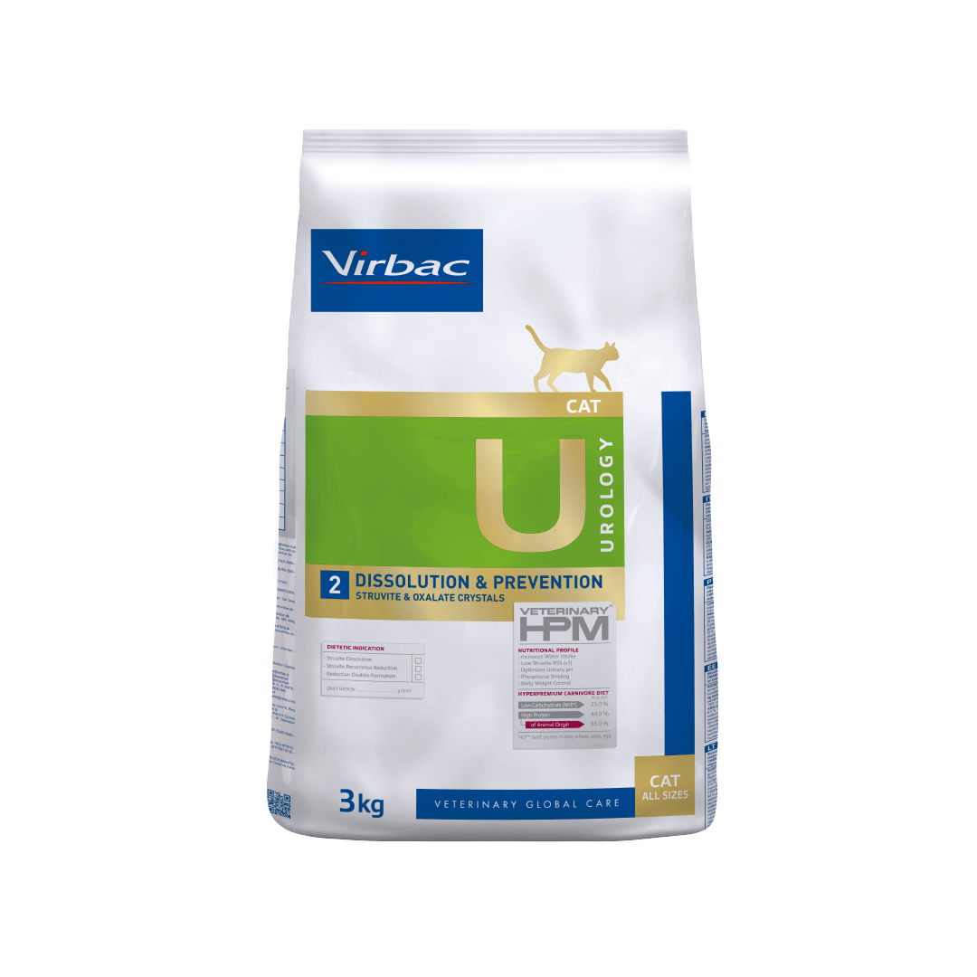Alimento Para Gato Virbac HPM Cat Urology Dissolution Y Prevention-U2 3 kg