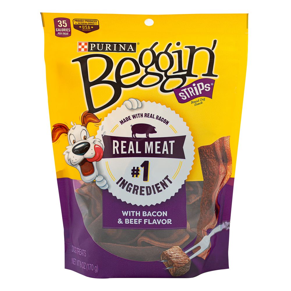 Beggin Strips Bacon Beef 6 oz