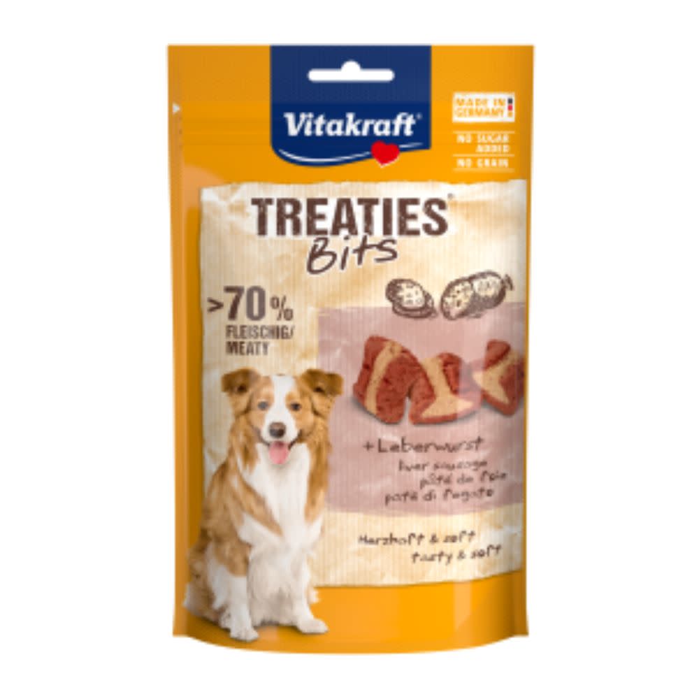 Snack Treaties Bits Liver Sausage para perro Vitakraft 120 g