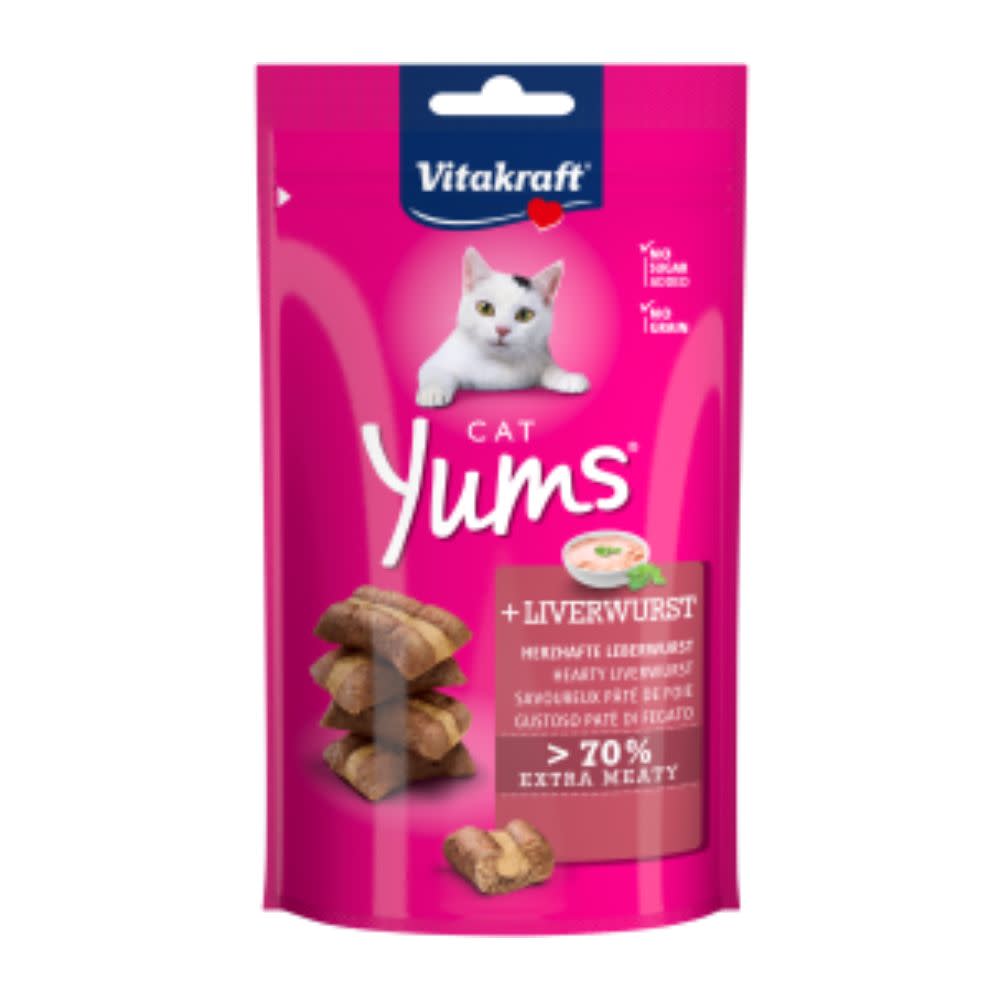 Snack Cat Yums Liver Sausage Vitakraft 40 g