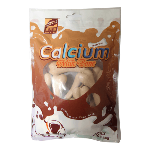 Hueso Para Perro Gnawlers Calcium Milk Bone 3" 12 u