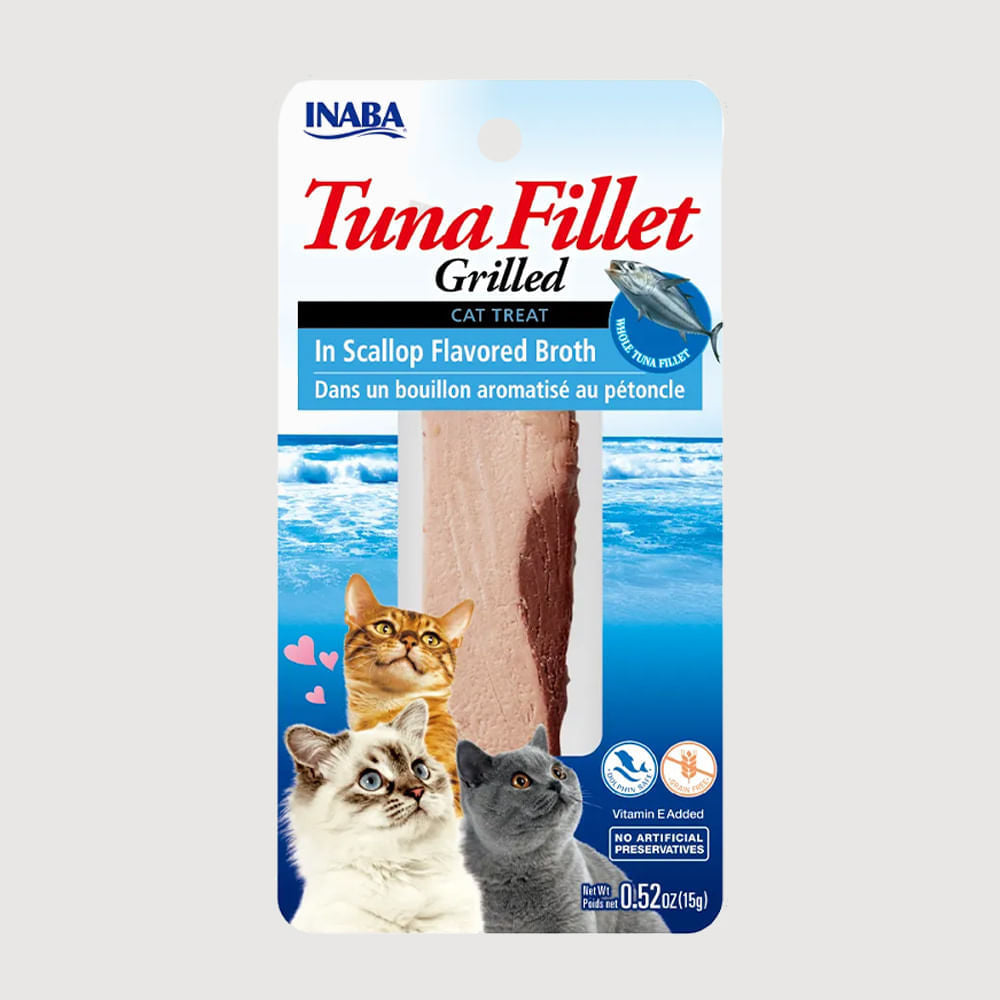 Snack Para Gato Inaba Filete De Atún En Caldo De Vieira 15 g