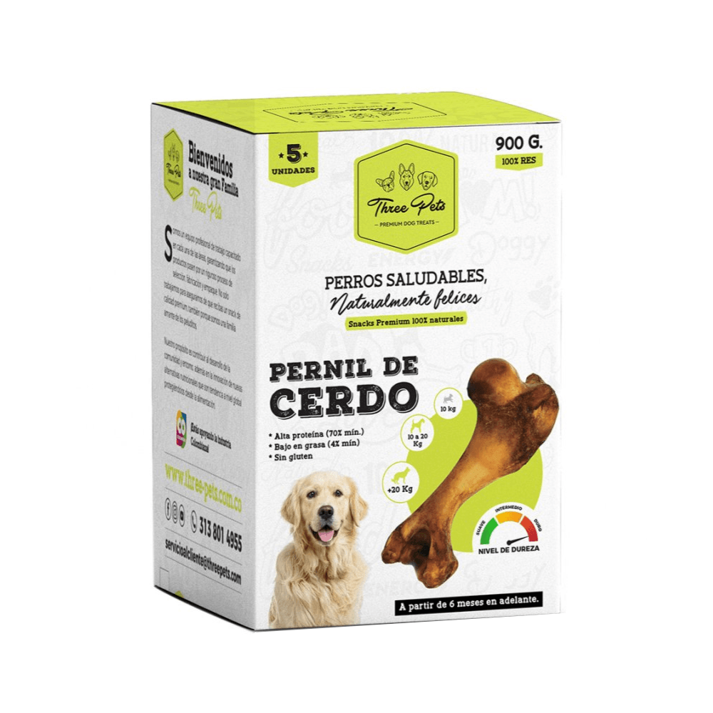 Hueso Para Perro Three Pets Pernil De Cerdo 900 g