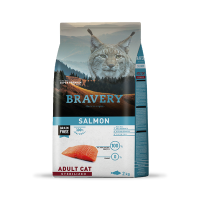 Bravery Salmon Adult Cat Sterilized 2 kg