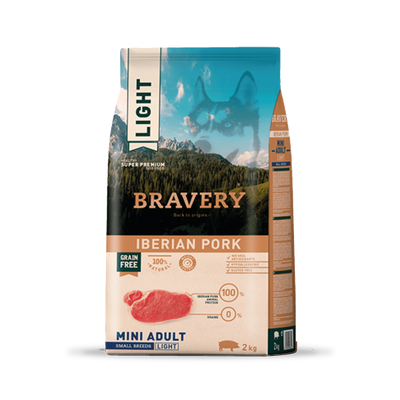 Bravery Light Iberian Pork Mini Adult Small Breeds 2 kg