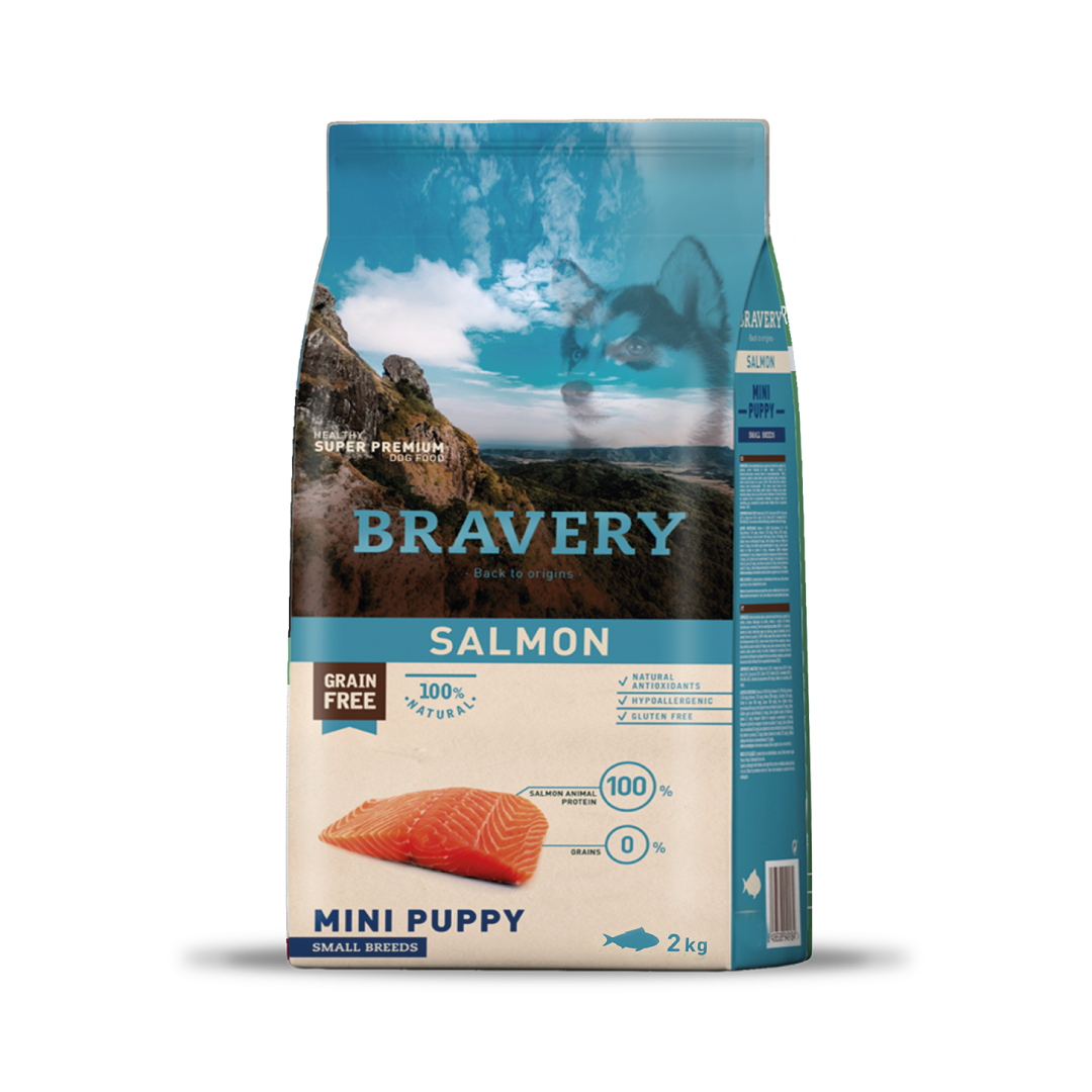 Bravery Salmon Mini Puppy Small Breeds 2 kg