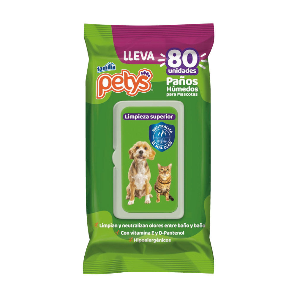 Petys Paños Húmedos 80 u