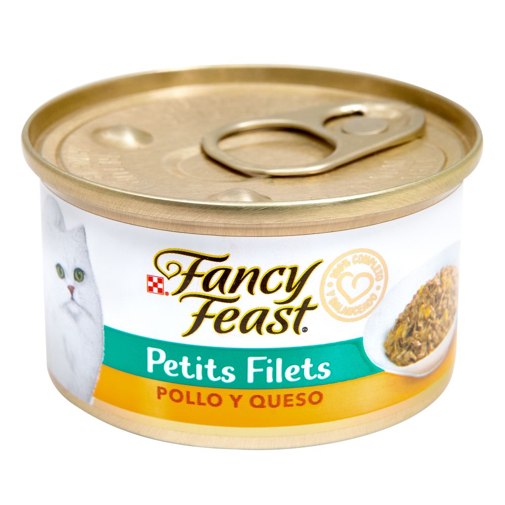Alimento Húmedo Gato Fancy Feast Petits Filets Pollo Y Queso 3 oz