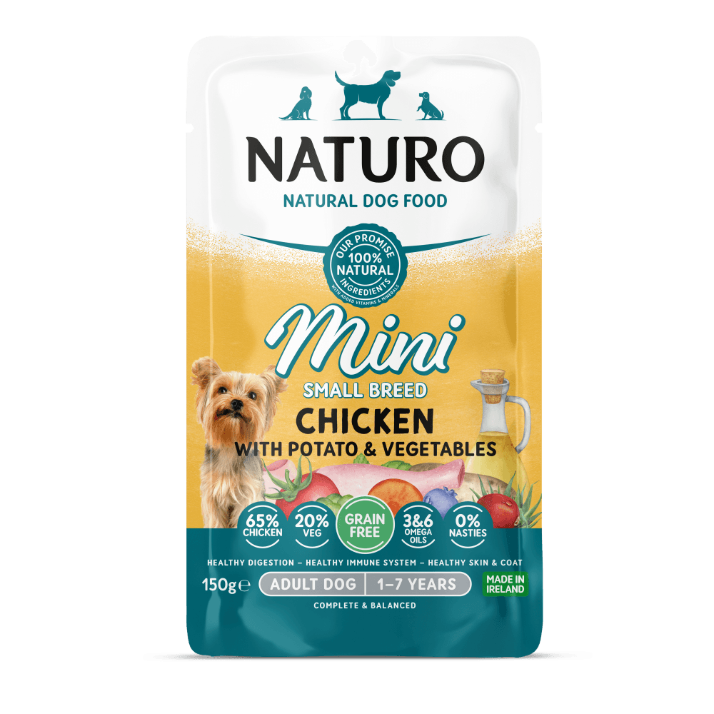 Alimento Húmedo Naturo Adult Mini Grain Free Chicken With Potato And Vegetables Para Perro 150 g