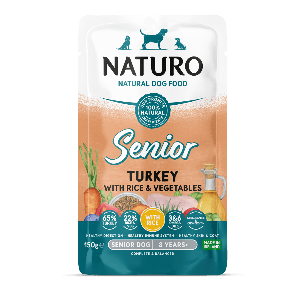 Alimento Húmedo Naturo Senior Turkey With Rice And Vegetables Para Perro 150 g