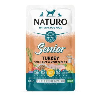 Alimento Húmedo Naturo Senior Turkey With Rice And Vegetables Para Perro 150 g