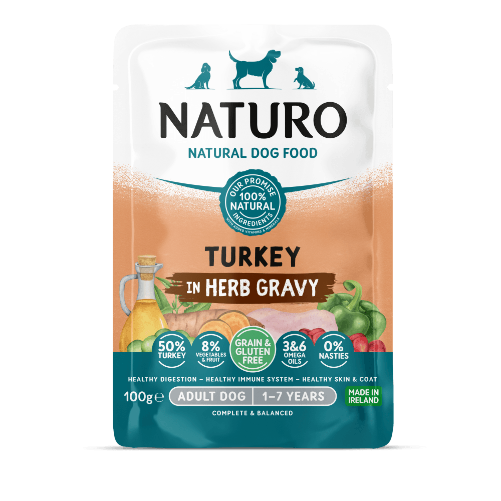 Alimento Húmedo Naturo Adult Turkey In Herb Gravy Para Perro 100 g