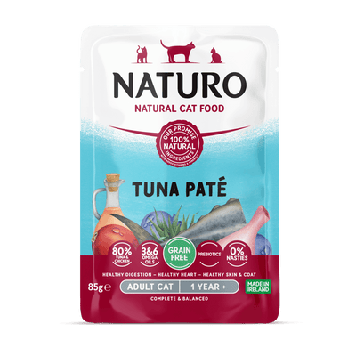 Alimento Húmedo Naturo Cat Tuna Paté Pouch 85 g