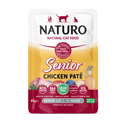 Alimento Húmedo Naturo Cat Senior Chicken Paté Pouch 85 g