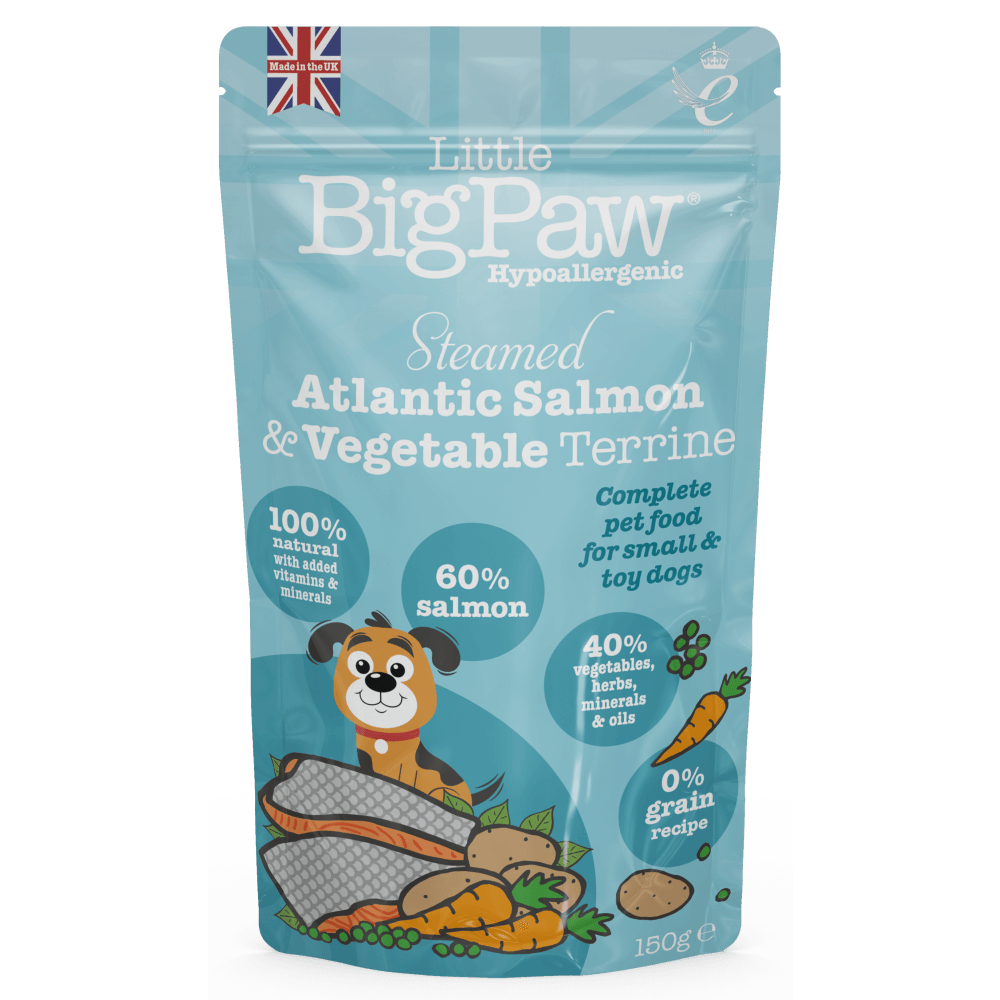 Alimento Húmedo para Perro Little Big Paw Salmón Atlántico y Vegetales 150 g