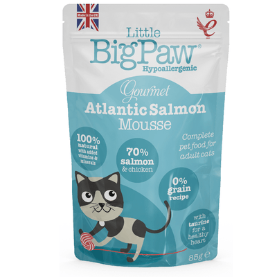 Pouch Para Gato Little Big Paw Gourmet Salmón del Atlántico 85 g
