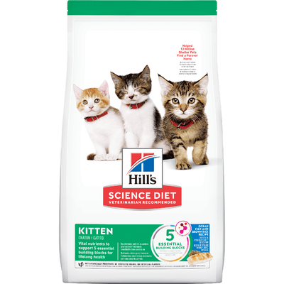 Alimento seco para gato Hills Kitten pescado del mar y arroz 3,5 lb