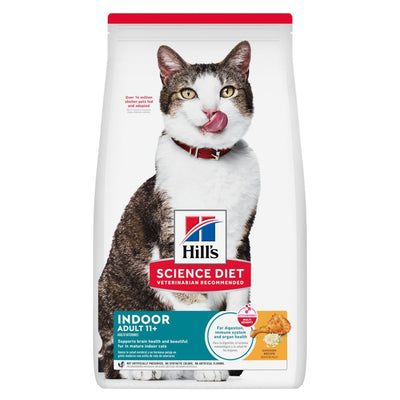 Alimento seco para gato Hills Science Diet Adult 11 Plus Indoor senior de interiores 3,5 lb