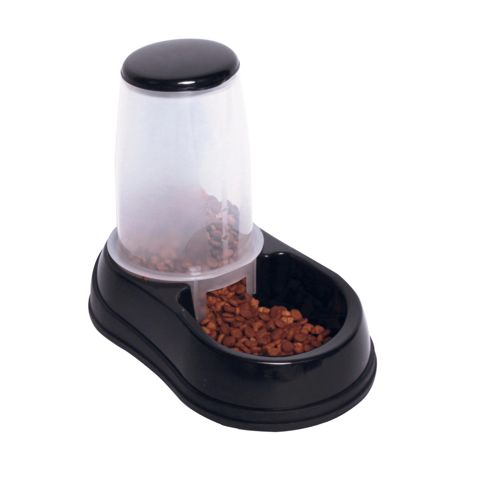 Dispensador de Comida Para Perro Negro M-PETS 1,5 L