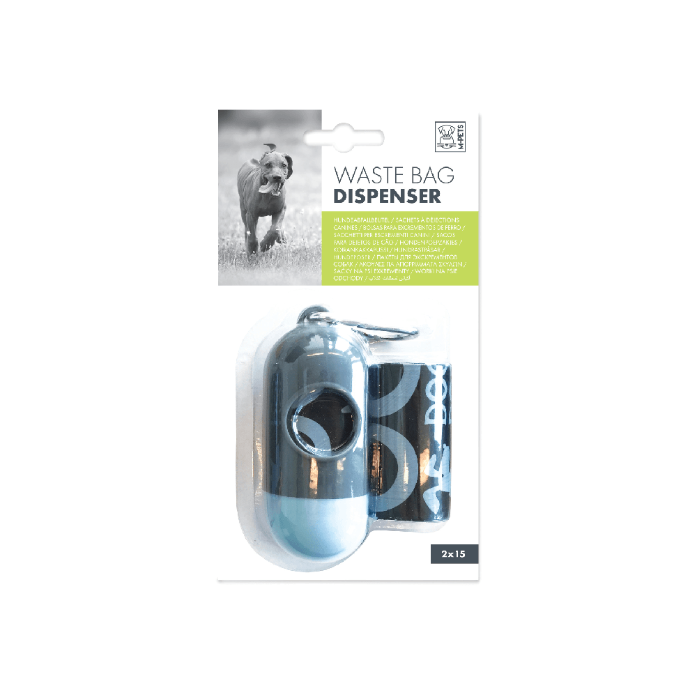 Dispensador de Bolsas M-PETS 2 Rollos X 15