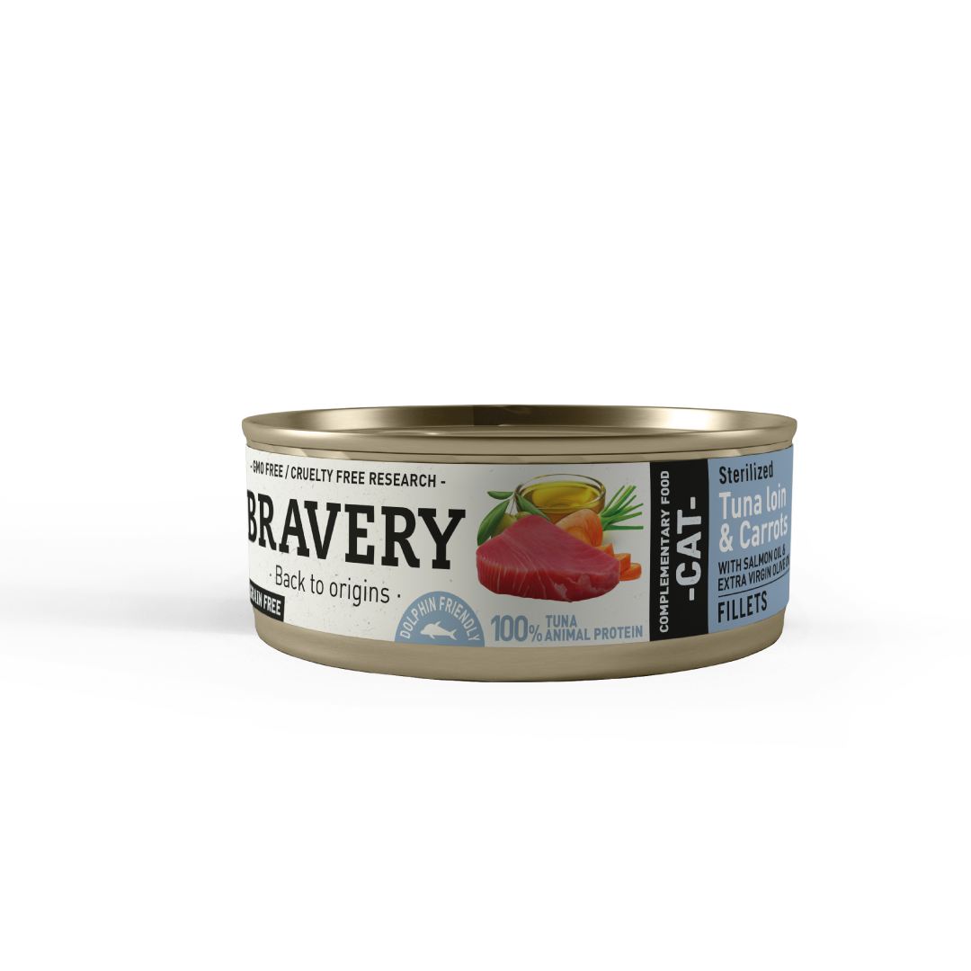 Bravery Tuna Loin And Carrots Sterilized Cat Wet Food 70 g