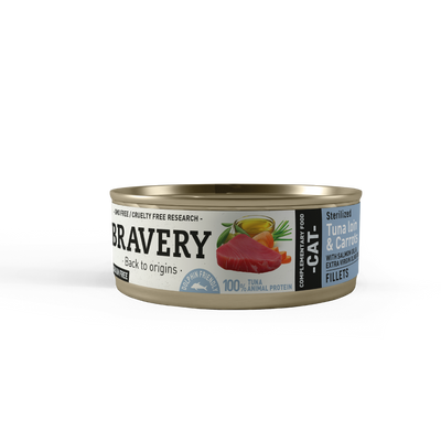 Bravery Tuna Loin And Carrots Sterilized Cat Wet Food 70 g