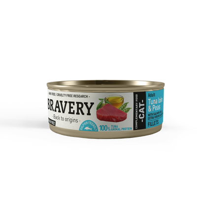 Bravery Tuna Loin And Peas Adult Cat Wet Food 70 g