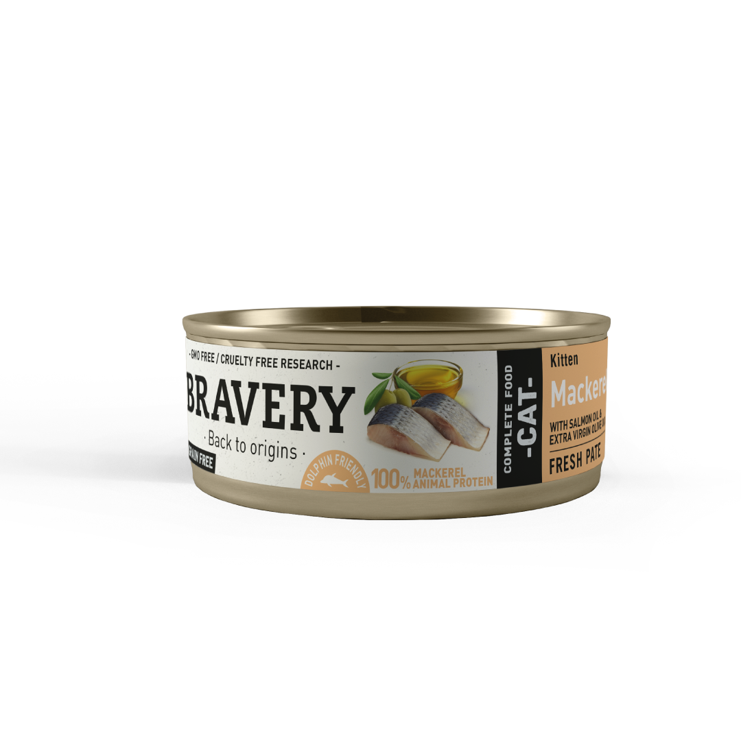 Bravery Mackerel Kitten Wet Food 70 g