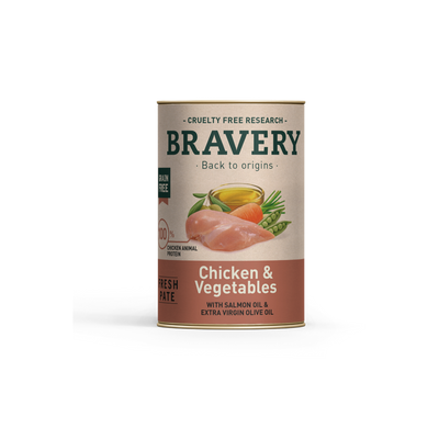 Bravery Chicken And Vegetables Dog Wet Food 290 g
