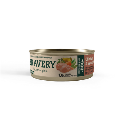 Bravery Chicken And Vegetables Adult Dog Wet Food 80 g