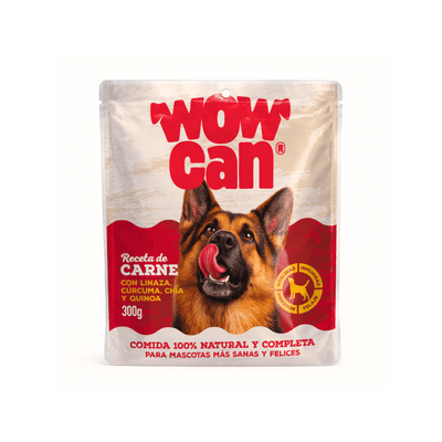 Alimento Húmedo para perro Pouch Wow Can sabor Carne 300 g